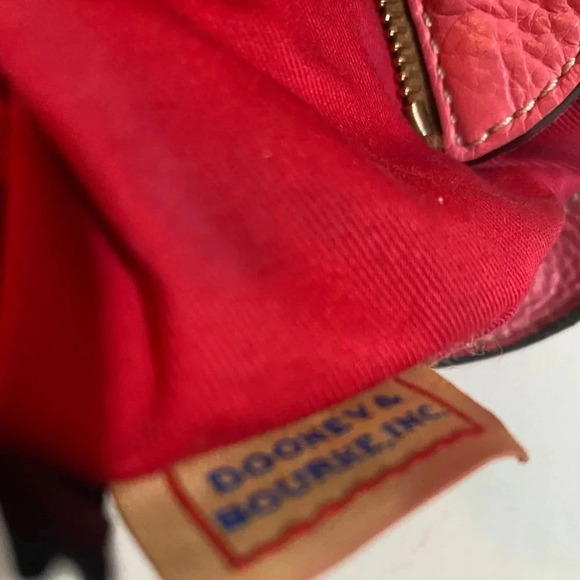 Dooney Bourke pink pebbled leather hobo handbag - Picture 7 of 10